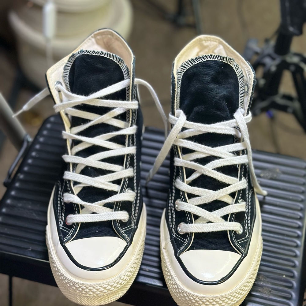 Converse Black and White High-Tops